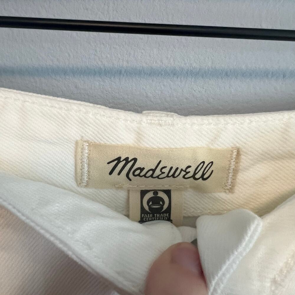 Madewell White Wide Sweep Trouser Airy Denim Jean NWT Size 25 NWT - Picture 6 of 10
